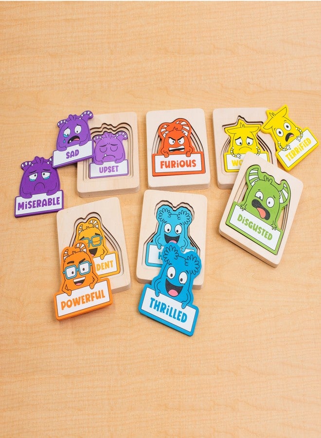 Open The Joy Layered of Emotions Puzzles - 24-Piece Emotional Regulation Puzzle for Kids | SEL Learning Tool for Identifying & Expressing Emotions | Wooden Puzzle for Ages 4+ - Image 3